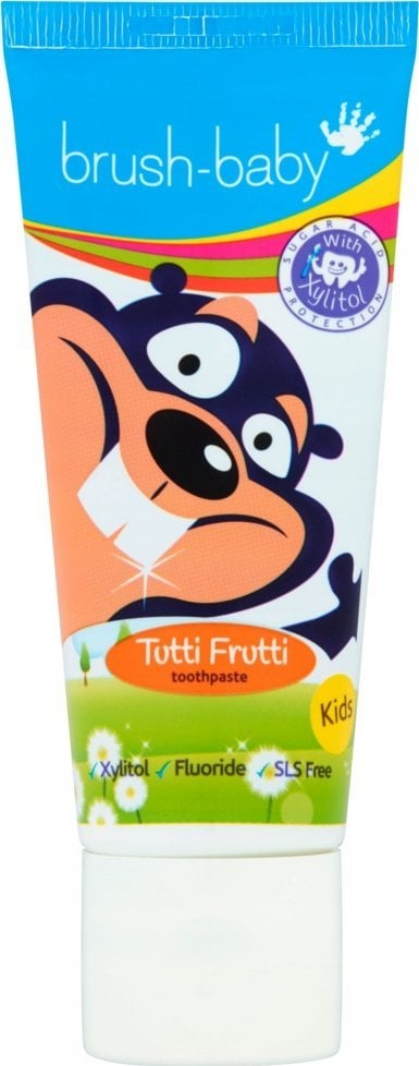 Pasta dhëmbësh për fëmijë Brush Baby Tutti Frutti, 50 ml, 36+ muaj