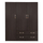 Dollap garderobe Carly HM384.01, 3 dyer 2 sirtarë, 150x55x180 cm, zebrano i errët