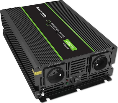 Konvertues voltazhi Qoltec Monolith 51935, 4000W, hyrje 12V, i zi