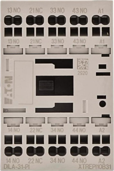 Kontakt ndihmës Eaton DILA, 24V DC, 3NO+1NC, terminale Push-In