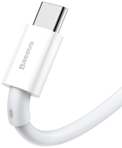 Kabllo USB Baseus USB A në USB C, 2 m, e bardhë