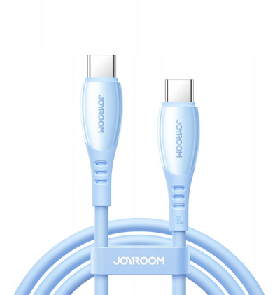 Kabëll USB C Joyroom S-A59 Vibrant Series, 60W, 1.2m, blu e hapur