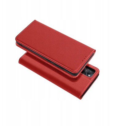 Kалуп за телефон Smart Pro Book Leather за Samsung S25 Edge, кожа, бордо