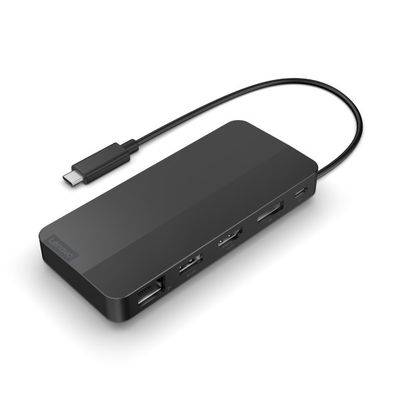 Stacion lidhës Lenovo USB‑C Dual Display, 100W, i zi