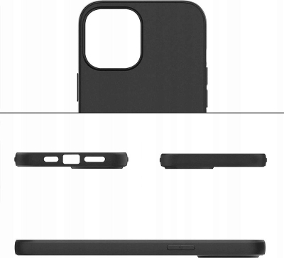 Kapak telefoni Matt Protect për Xiaomi Redmi Note 12S, silikon i butë, mat, i zi