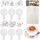 Set shabllonesh për kafe edhe ëmbëlsira, 6 copë, plastikë, me ngjyra