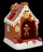 Stoli dekorativ Christmas House Gingerbread, me LED, muzikë edhe lëvizje, polirezine, shumëngjyrëshe