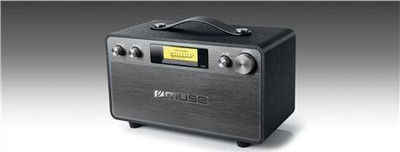 Radio portative Muse M-670 BT, Bluetooth, me dorezë, e zezë me panel steel