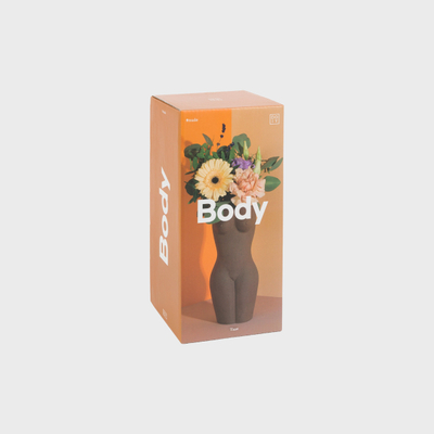 Body Vase Black Large - Doiycustom