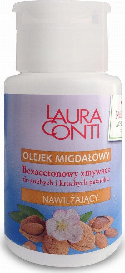 Heqës llaku Laura Conti, pa aceton, me vaj bajame, 150 ml