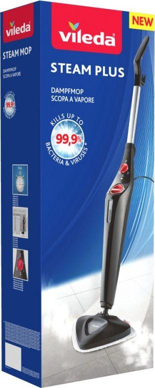 Vileda Steam Plus парна крпа, 1550W, 400ml, црна