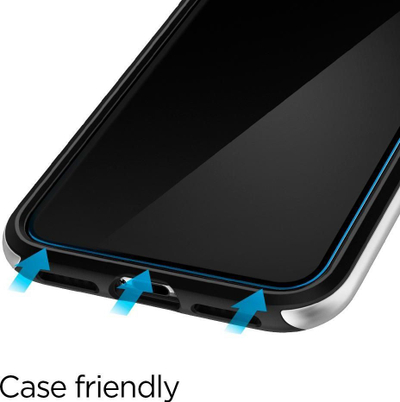 Xham mbrojtës Spigen Glass FC, për iPhone 11 Pro, 2 copë, i zi
