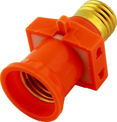 Adapter elektrik për dulie E27, 220-250V, 4A, portokalli