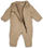 Kombinezon fleece për të porsalindur Lodger Teddy, që s’e merr uji, material Oeko Tex, bezhë