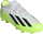 Këpucë futbolli Adidas X Crazyfast.3 FG Jr, për kalamaj, për fushë me bar natyral, të bardha me neon