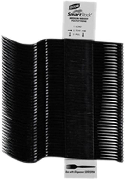 Pirunë plastikë Dixie SmartStock, set rimbushës 960 copë, polistiren, të zinj