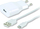 Karikues USB Vivanco T-PO AC MFI LT2, 12W, me kabllo Lightning 1.2m, i bardhë