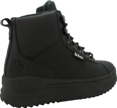 Çizme femrash Lee Cooper LCJ-23-31-3028LA, me fleece, platformë, të zeza