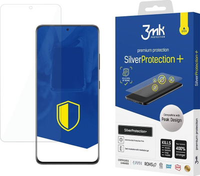 Set mbrojtës 3mk Silver Protection + PD për Samsung S22 Ultra, fletë mbrojtëse ekrani, karikim PD, transparent