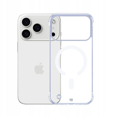 Kapak telefoni 3MK Just20g Clear MagCase, për iPhone 17 Pro, MagSafe, transparent