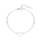 Byzylyk për femra Agato Infinity Love AGB776/21, i argjendtë