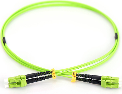 Kabllo fibër optike Digitus FO Patch, 1m, duplex LC LC, multimode OM5, jeshile