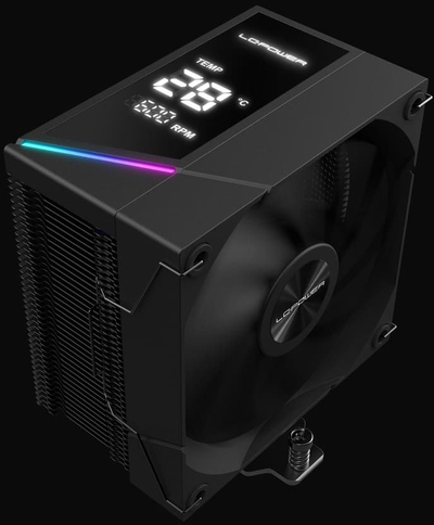 Ftohës CPU LC-Power LC-CC-120-DB6, me llastik 125mm, me ekran temperaturash, i zi