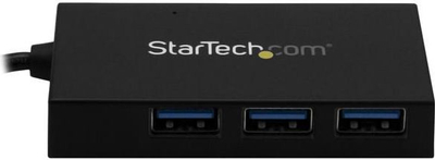 Hub USB StarTech HB30A3A1CFB, 4 porta USB 3.0, USB-A në USB-C edhe USB-A, ngjyrë e zezë