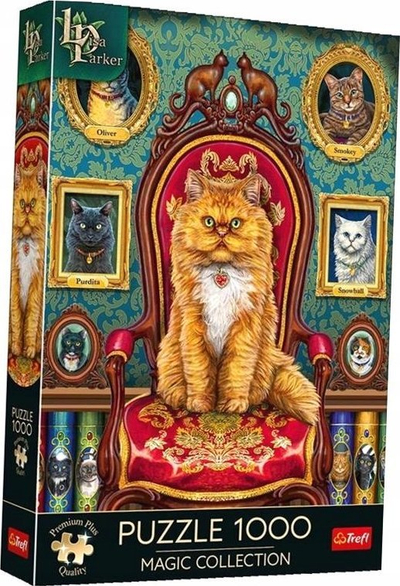 Puzzle Trefl Magic Collection Mad About Cats, 1000 copa, shumëngjyrësh