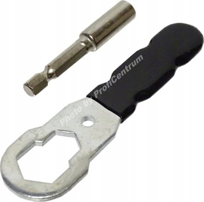Set pistoletë për arra rivi 3 në 1, M3‑M12, 13 pjesë, i zi