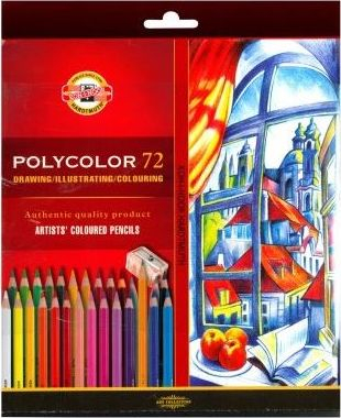 Set lapsash ngjyrues Koh-i-noor POLYCOLOR, 72 copë, për artistë, shumëngjyrësh