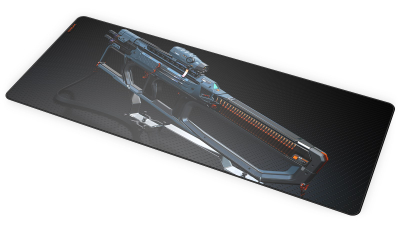 Mousepad gaming Krux Space XXL Gun Rifle, 40x97cm, 3mm, i zi