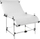 Tavolinë drite GlareOne Light Table 100 x 200 cm, sipërfaqe akrilike, skelet alumini, e bardhë