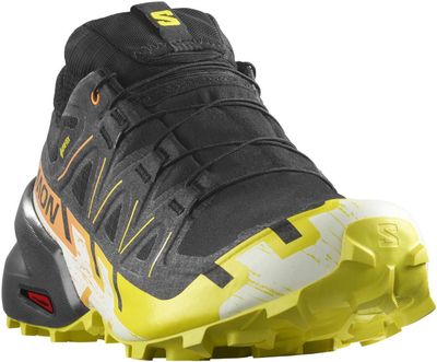 Atlete trail running Salomon Speedcross 6 GORE TEX për burra, të zeza me të verdhë