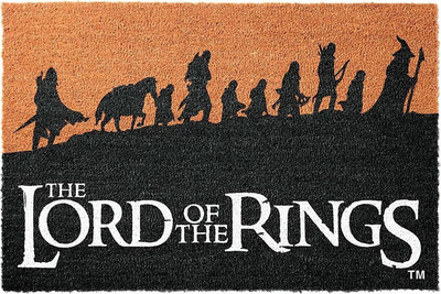 Подни душеци за влез The Lord of the Rings, влакна од кокос, ПВЦ подлога против лизгање, кафеава