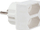 Adapter energjie Bachmann, 1x mashkull në 2x femër, standard gjerman, i bardhë