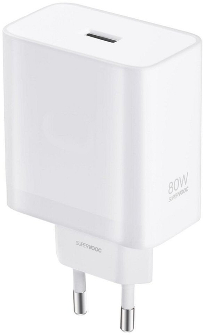 Ѕиден полнач OnePlus Power Charger VCB8OAEH, 80W SUPERVOOC, USB, црн
