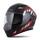 Helmetë moto CASSIDA Orbit StriX, e mbyllur, madhësia XS, e kuqe gri bardhë e zezë