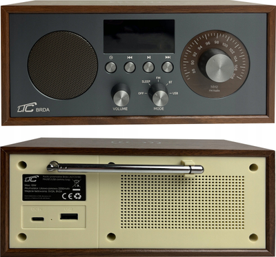 Radio Bluetooth LXLTC511BC, 10W, karikim wireless, kafe e errët grafit
