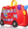 Куфер за јавање Trunki Peppa Pig, за деца, со тркала, црвен