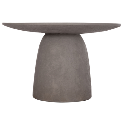 Tavolinë ngrënieje Seppo HM18154.03, rreth 120 cm, fiber cement, gri