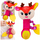 Lodër pelushi për bebe Deer, me zile, me kafshues, shumëngjyrëshe