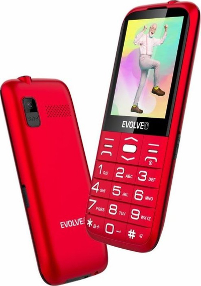 Telefoni EVOLVEO EasyPhone XO, 2.8", Dual SIM, i kuq