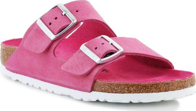 Sandale Birkenstock Arizona BS W 1027723, shollë kork anatomike, Birko Flor, rozë