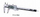 Kaliper dixhital çeliku, gamë 0 300mm, saktësi 0.03mm, argjendtë