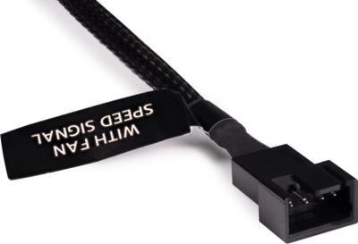 Kabllo Y Alphacool 4-Pin në 2x 4-Pin PWM, 30cm, e zezë