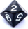 Set zarfash RPG Rebel Pearl, 7 copë, efekt perle, të zinj