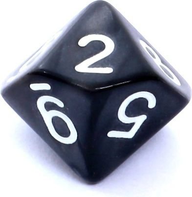 Set zarfash RPG Rebel Pearl, 7 copë, efekt perle, të zinj
