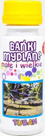 Lëng për flluska sapuni TUBAN, 60 ml, me pipëz, shumëngjyrësh