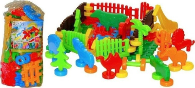 Lodra konstruktore Macyszyn Construction Blocks Farm, set fermë, shumëngjyrëshe